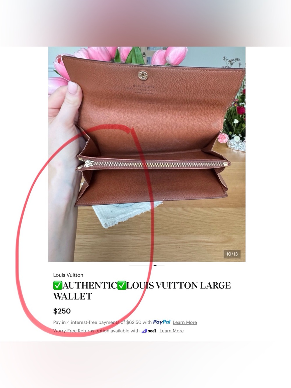 ✅AUTHENTIC LV LONG WALLET MONOGRAM - Picture 2 of 11
